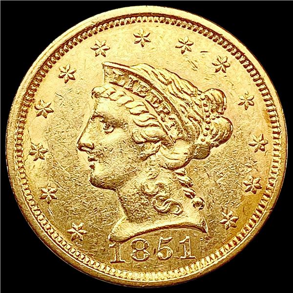 1851 $2.50 Gold Quarter Eagle CLOSELY UNCIRCULATED