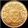 Image 2 : 1930 Swiss Gold 20 Franc 0.1867oz SUPERB GEM BU