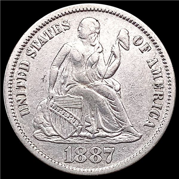 1887-S Seated Liberty Dime CLOSELY UNCIRCULATED