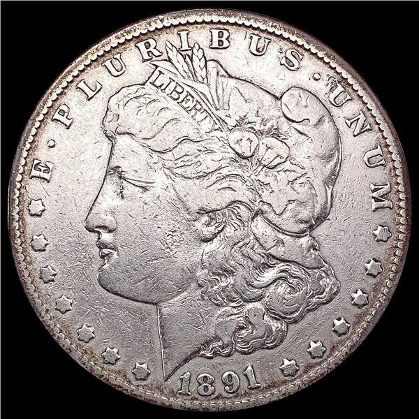 1891-CC Morgan Silver Dollar LIGHTLY CIRCULATED