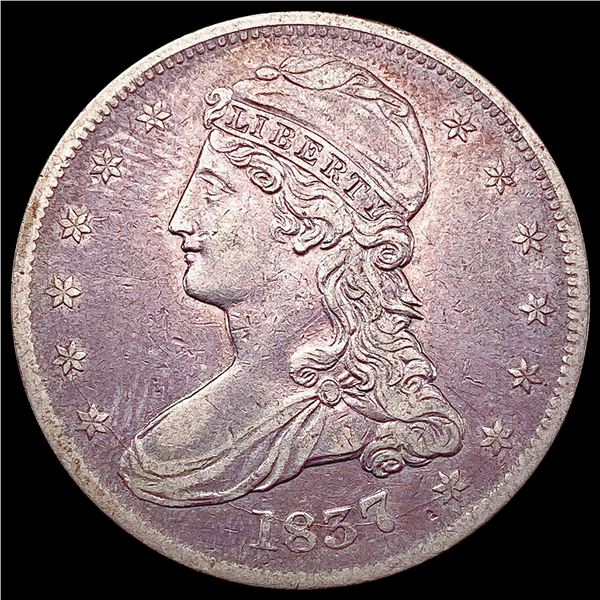 1837 Capped Bust Half Dollar LIGHTLY CIRCULATED
