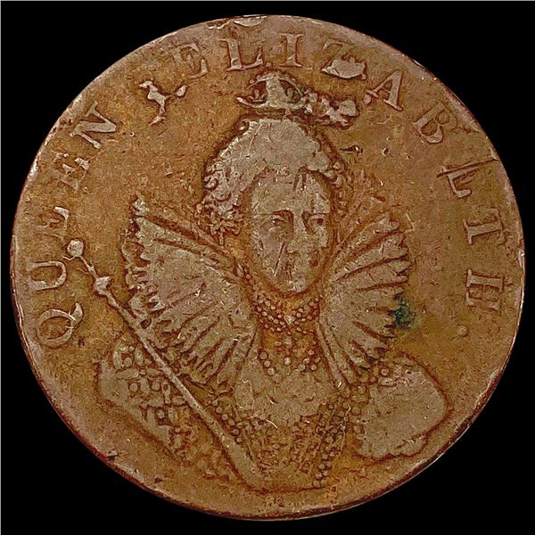 1794 Gr. Britain Sussex Chichester Half Penny NICELY CIRCULATED