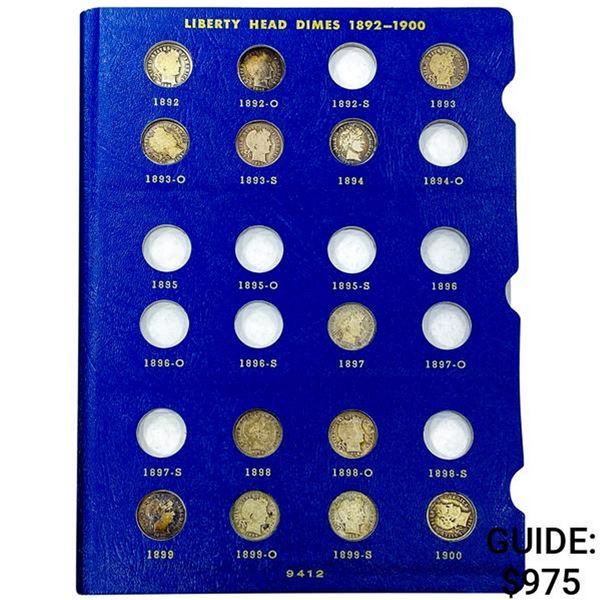1892-1916 Barber Dime Collection [57 Coins]