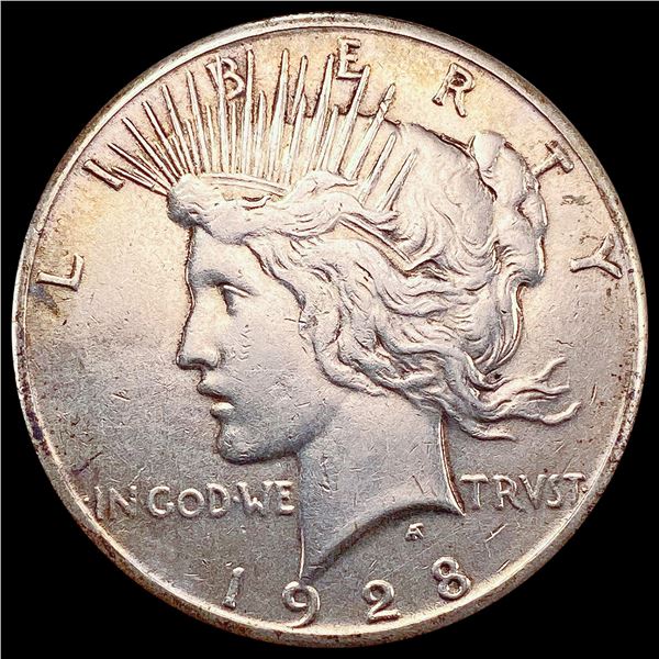 1928 Silver Peace Dollar CLOSELY UNCIRCULATED