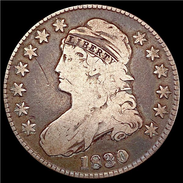 1830 Capped Bust Half Dollar NICELY CIRCULATED