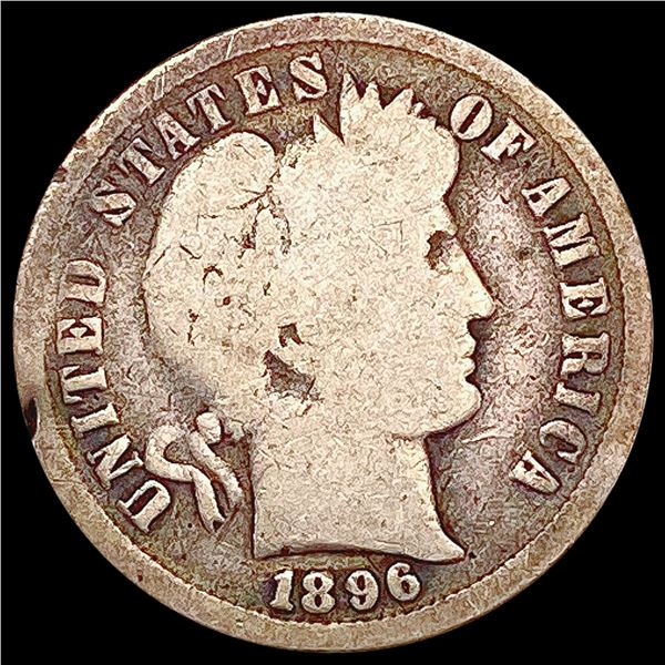 1896-S Barber Dime NICELY CIRCULATED