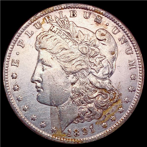 1891-CC Morgan Silver Dollar CLOSELY UNCIRCULATED