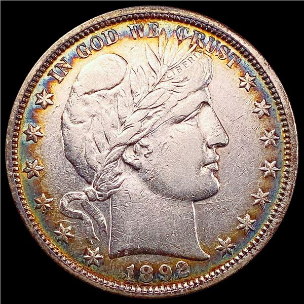 1892 Barber Half Dollar CLOSELY UNCIRCULATED