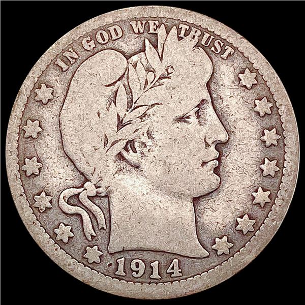 1914-S Barber Quarter NICELY CIRCULATED