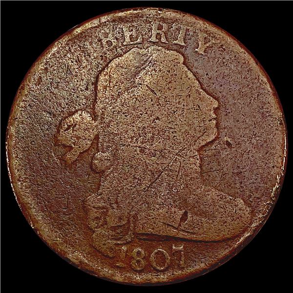 1807 Draped Bust Large Cent NICELY CIRCULATED