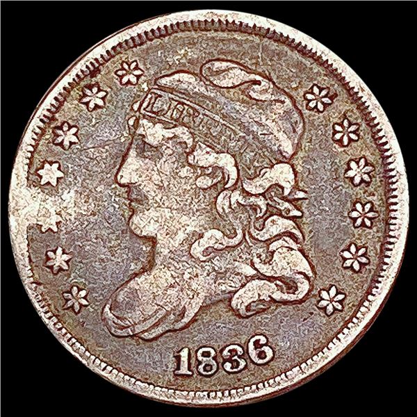 1836 Capped Bust Half Dime LIGHTLY CIRCULATED