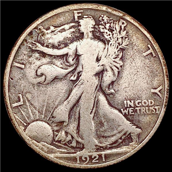 1921 Walking Liberty Half Dollar LIGHTLY CIRCULATED