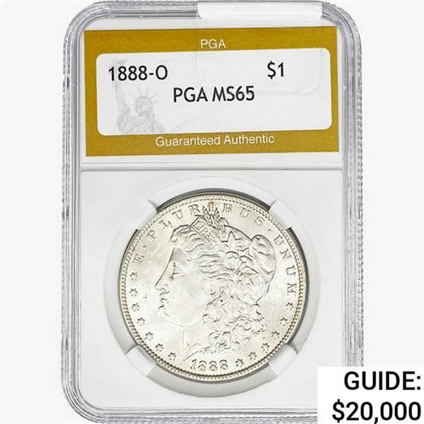 1880-O Morgan Silver Dollar PGA MS65