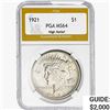 Image 1 : 1921 Silver Peace Dollar PGA MS64 HR