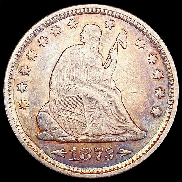 1873 Arrows Seated Liberty Quarter CLOSELY UNCIRCULATED
