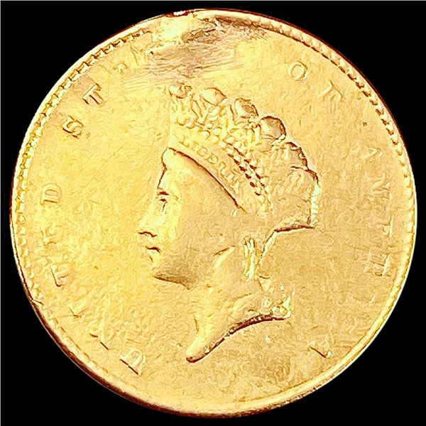 1855 Rare Gold Dollar LIGHTLY CIRCULATED