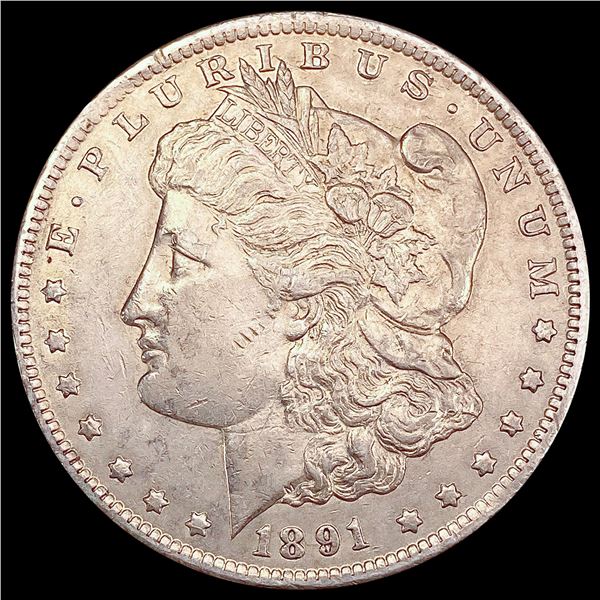 1891-CC Morgan Silver Dollar CLOSELY UNCIRCULATED