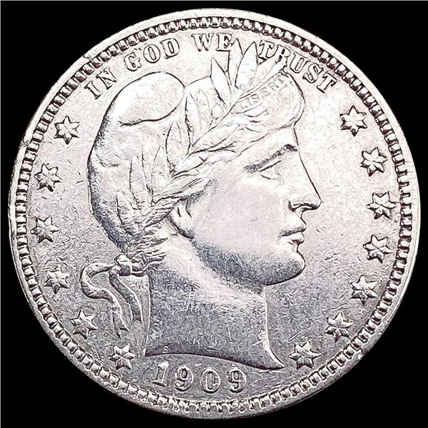 1909-D Barber Quarter CLOSELY UNCIRCULATED