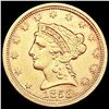 Image 1 : 1853 $2.50 Gold Quarter Eagle CLOSELY UNCIRCULATED