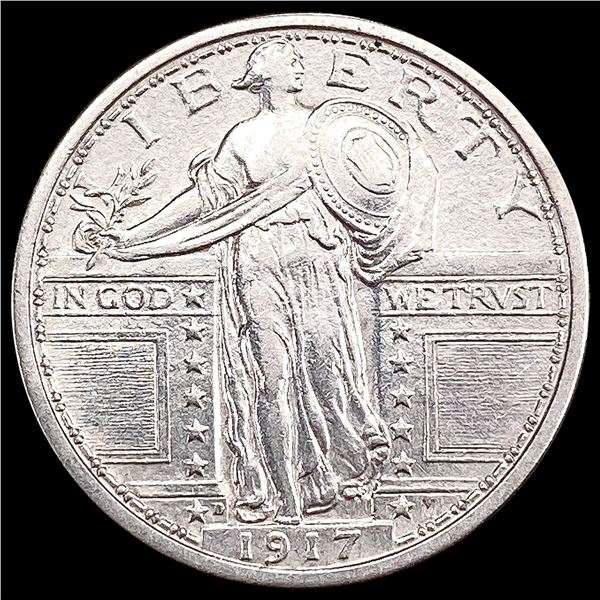 1917-D T1 FH Standing Liberty Quarter UNCIRCULATED