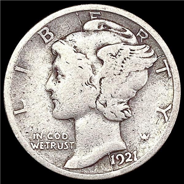 1921-D Mercury Dime NICELY CIRCULATED