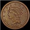 Image 1 : 1845 Braided Hair Large Cent CLOSELY UNCIRCULATED