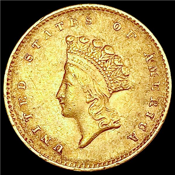 1855 Rare Gold Dollar CLOSELY UNCIRCULATED
