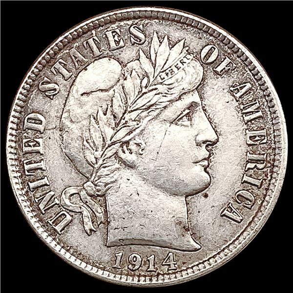1914-D Barber Dime CLOSELY UNCIRCULATED