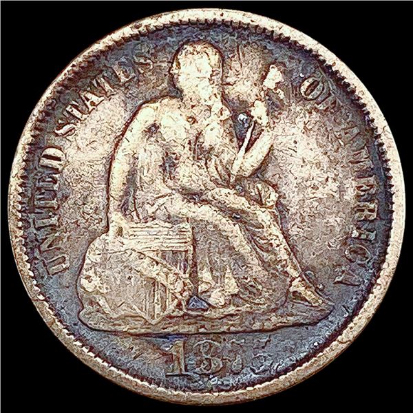 1875-CC Seated Liberty Dime LIGHTLY CIRCULATED