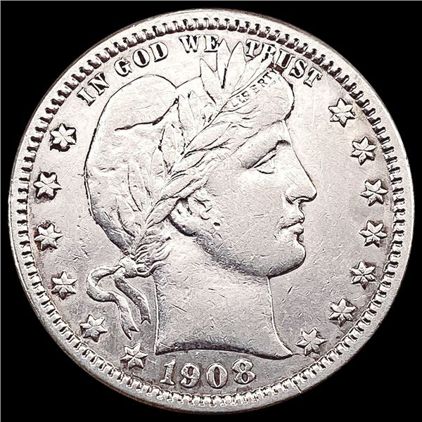 1908-O Barber Quarter CLOSELY UNCIRCULATED
