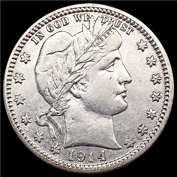 1914-D Barber Quarter CHOICE AU