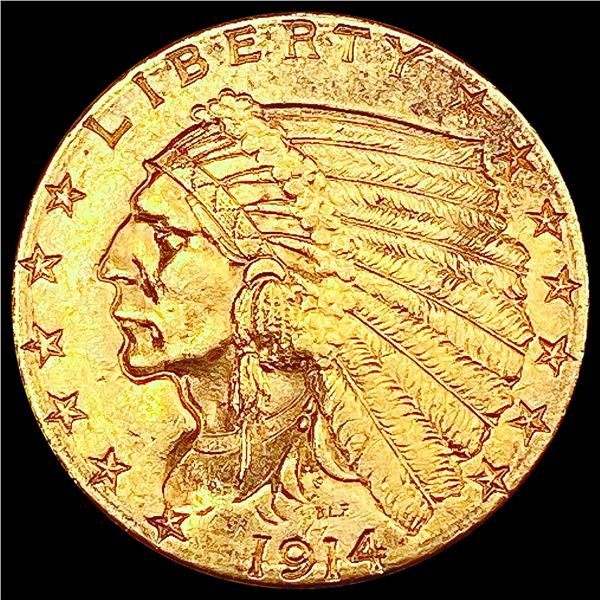1914-D $2.50 Gold Quarter Eagle UNCIRCULATED