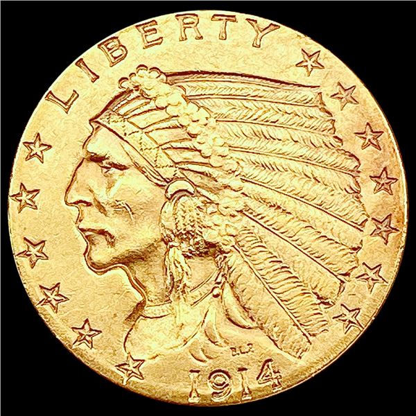 1914 $2.50 Gold Quarter Eagle UNCIRCULATED