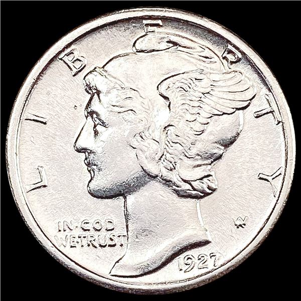 1927 Mercury Dime CHOICE AU