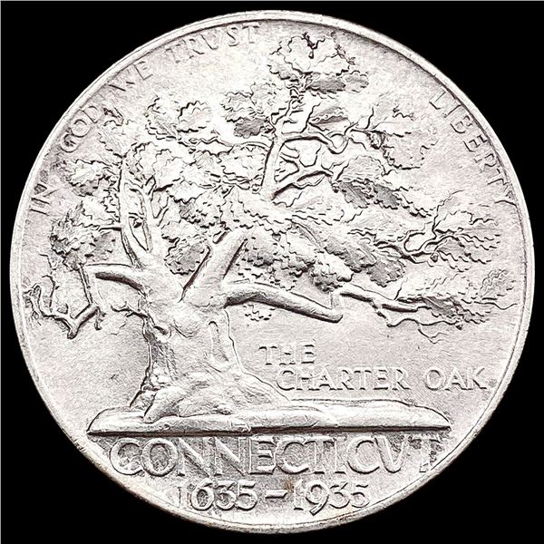 1935 Connecticut Half Dollar CHOICE AU