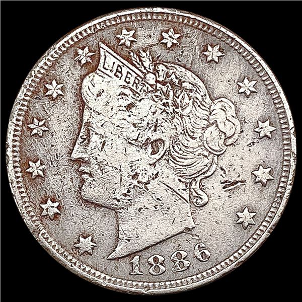 1886 Liberty Victory Nickel LIGHTLY CIRCULATED