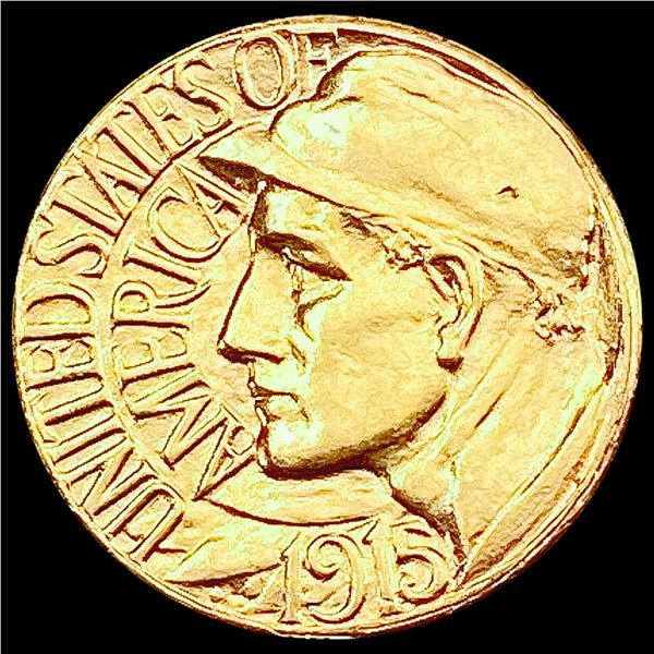 1915-S Pan-Pac Rare Gold Dollar UNCIRCULATED