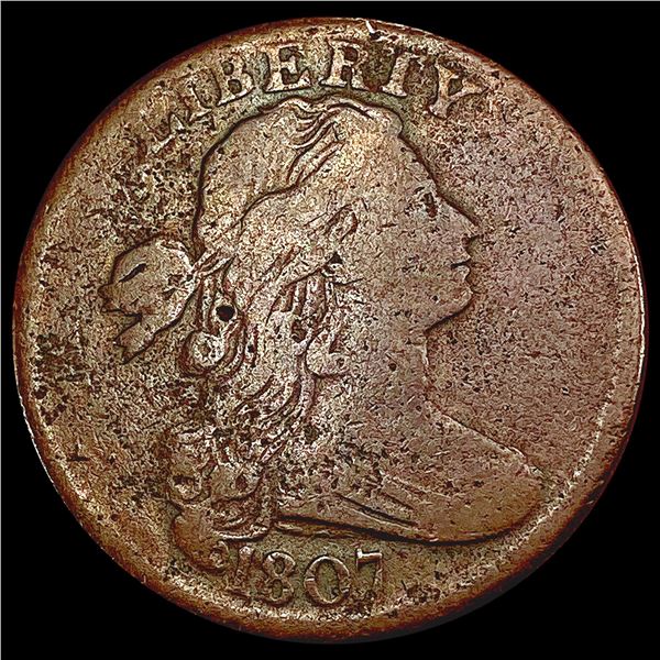 1807 Draped Bust Large Cent NICELY CIRCULATED