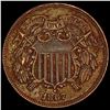 Image 1 : 1867 DDO Two Cent Piece CLOSELY UNCIRCULATED