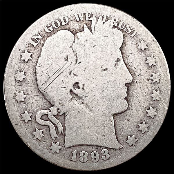 1893-S Barber Half Dollar NICELY CIRCULATED