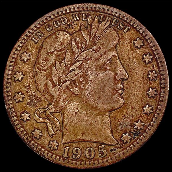 1905-S Barber Quarter LIGHTLY CIRCULATED