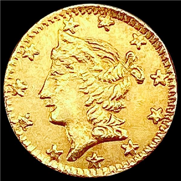 1855 Liberty Head California Gold Quarter UNCIRCULATED