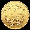 Image 2 : 1855 $3 Gold Piece UNCIRCULATED