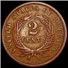 Image 2 : 1867 Two Cent Piece NEARLY UNCIRCULATED