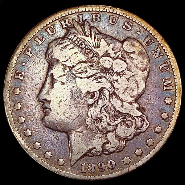 1890-CC Morgan Silver Dollar NICELY CIRCULATED