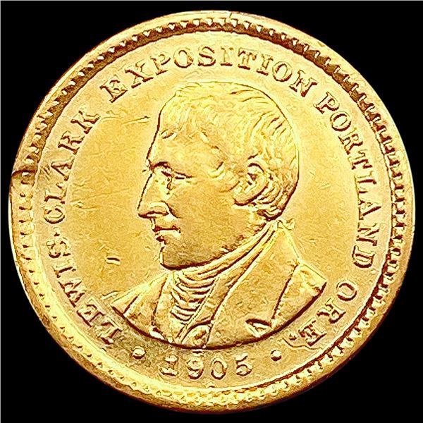 1905 Lewis & Clark Rare Gold Dollar CLOSELY UNCIRCULATED