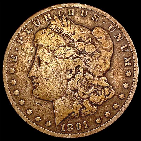 1891-CC Morgan Silver Dollar NICELY CIRCULATED