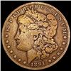 Image 1 : 1891-CC Morgan Silver Dollar NICELY CIRCULATED
