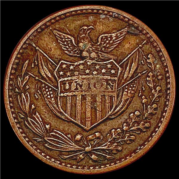 ND Civil War Token; Army Navy CHOICE AU
