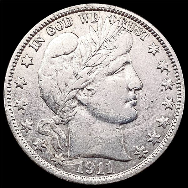 1911-S Barber Half Dollar CLOSELY UNCIRCULATED